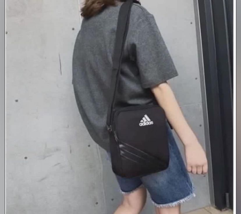 Adidas Mini Sling Bag- Unisex Women/Men Shoulder bag Canvas School Bags ...