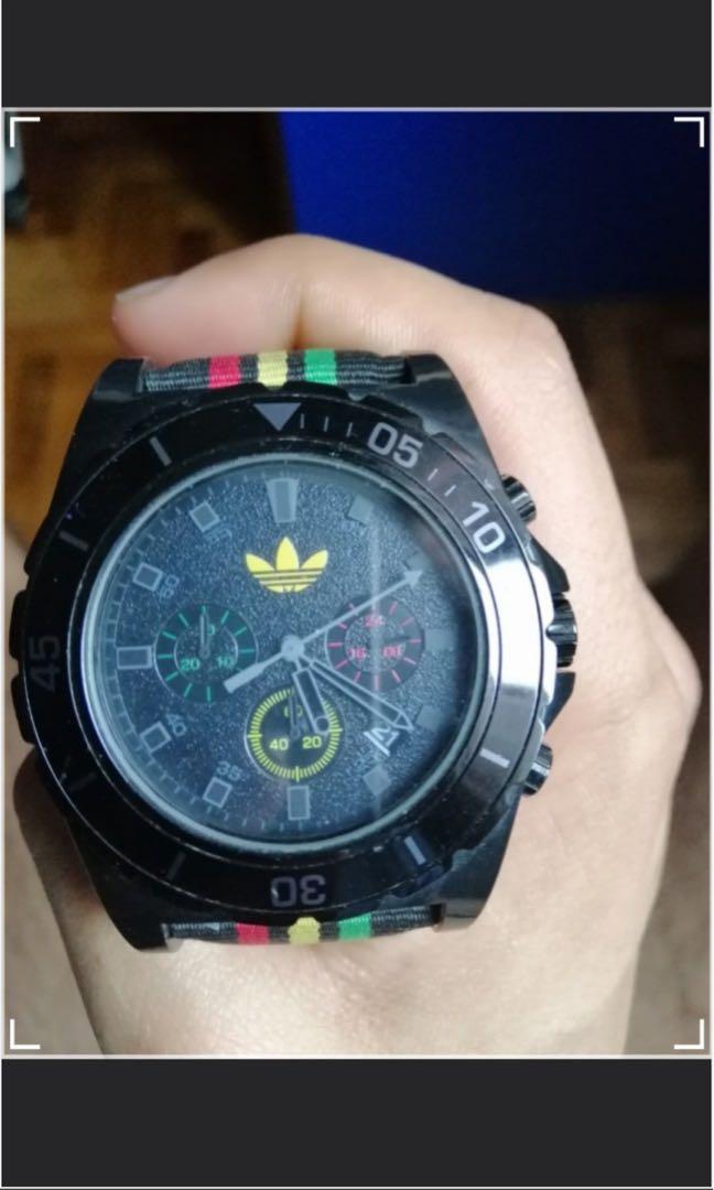 métrico Introducir Inhibir Adidas Rasta Chronograph Watch ADH 2668, Men's Fashion, Watches &  Accessories, Watches on Carousell