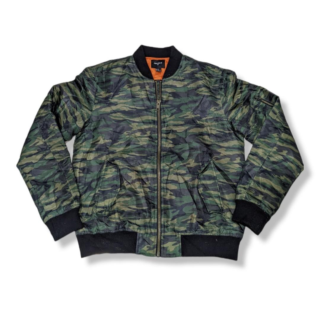 Camo bomber jacket forever 21 deals