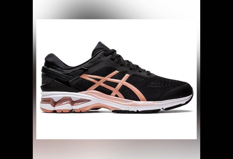 ASICS Kayano 26 Women Size 7 US EU 38 Black Rose Gold Limited