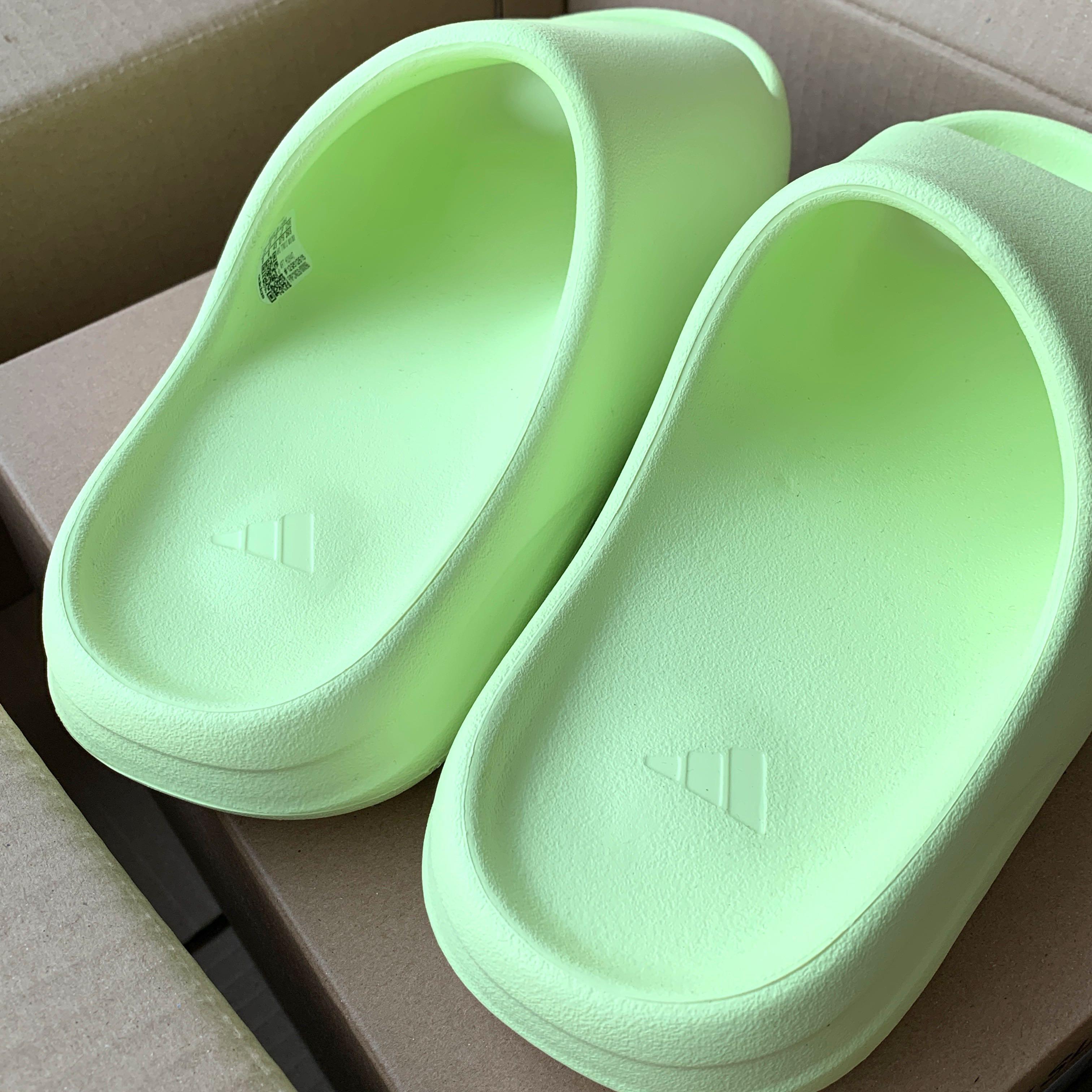 ATMOS KL UK9 Yeezy Slide Glow Green Men s Fashion Footwear