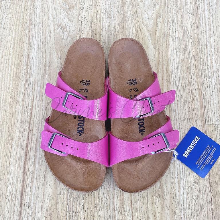Authentic BIRKENSTOCK BIRKS Magenta Pink Sydney Sandals Size 35 US 5