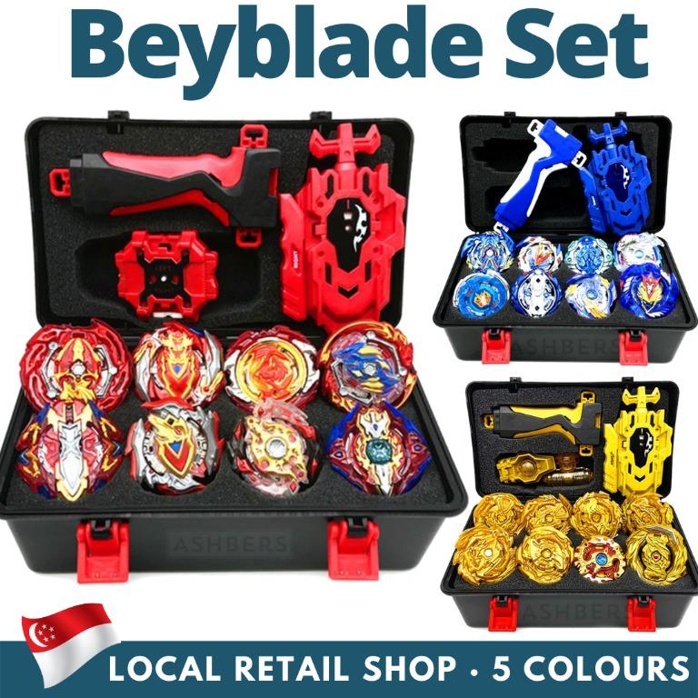 12PCS Beyblade Burst Customize Set w/ LR Launcher Bayblade Storage Box Case Gift 