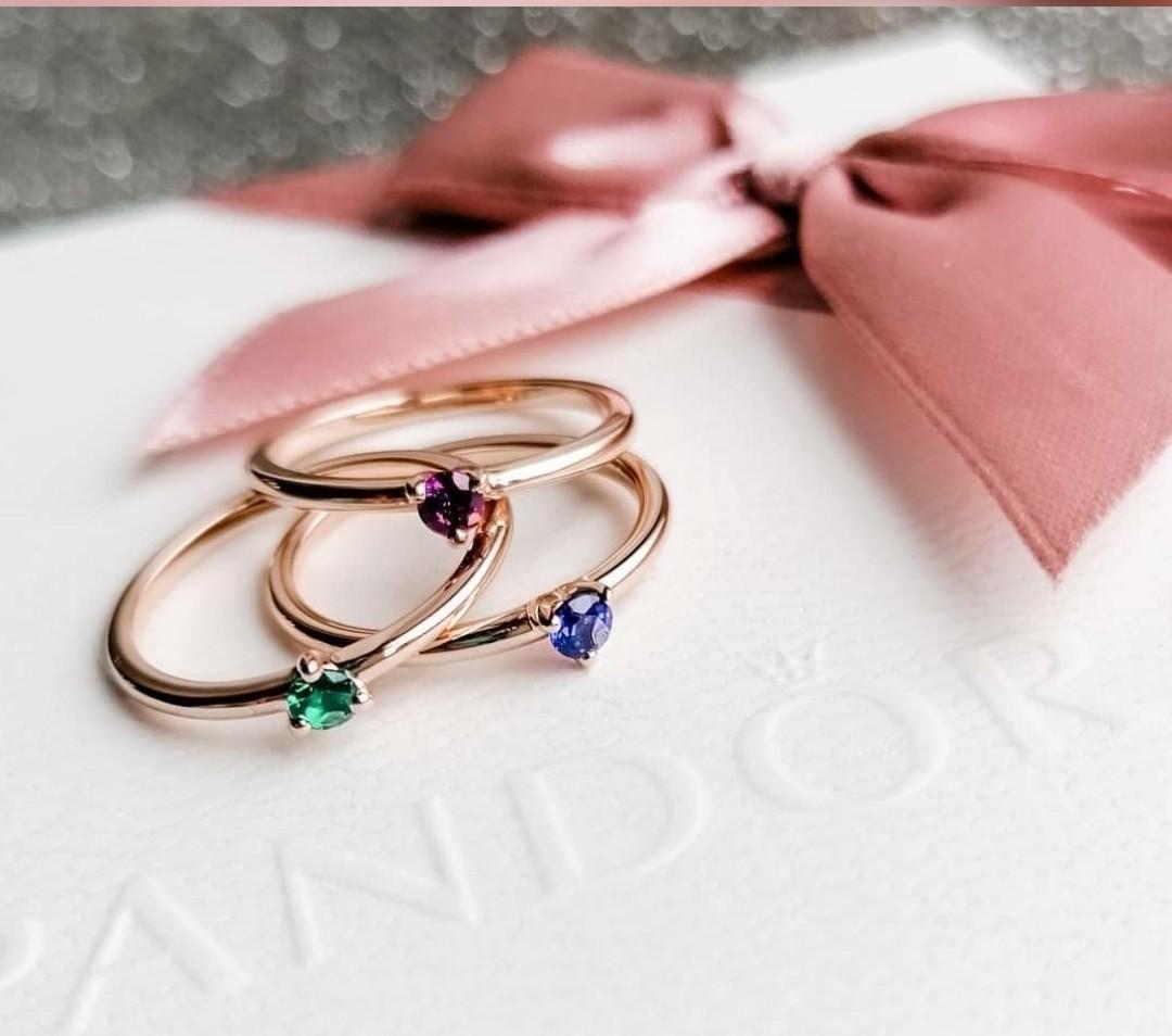 SALE⭐PANDORA SOLITAIRE GREEN /PURPLE 