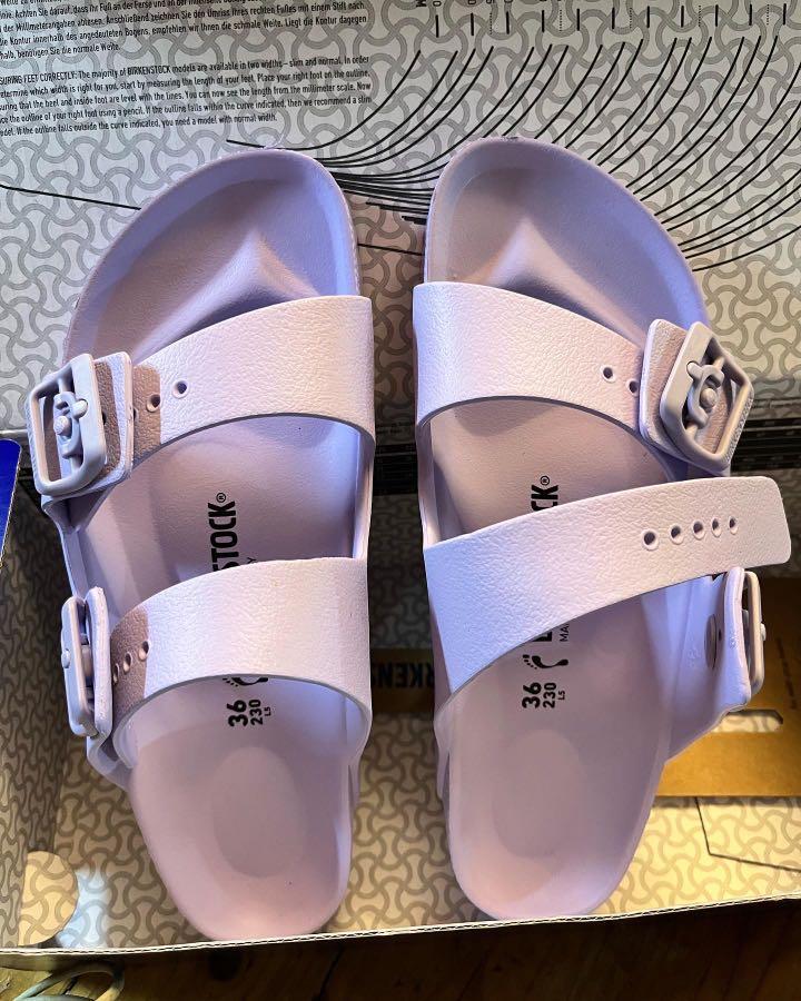 Birkenstock eva arizona online purple fog