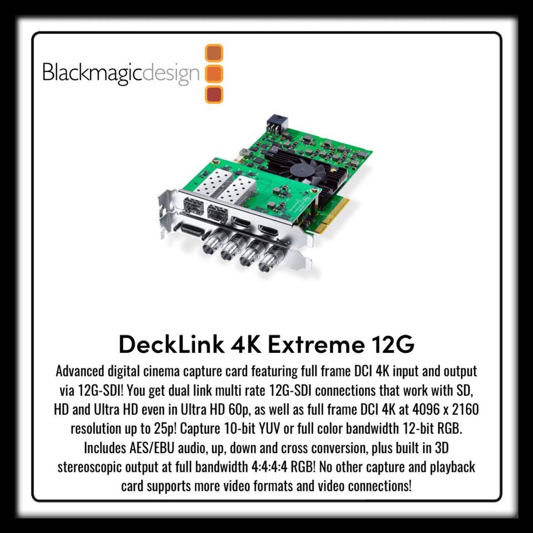 Decklink 4k extreme 12g cheap
