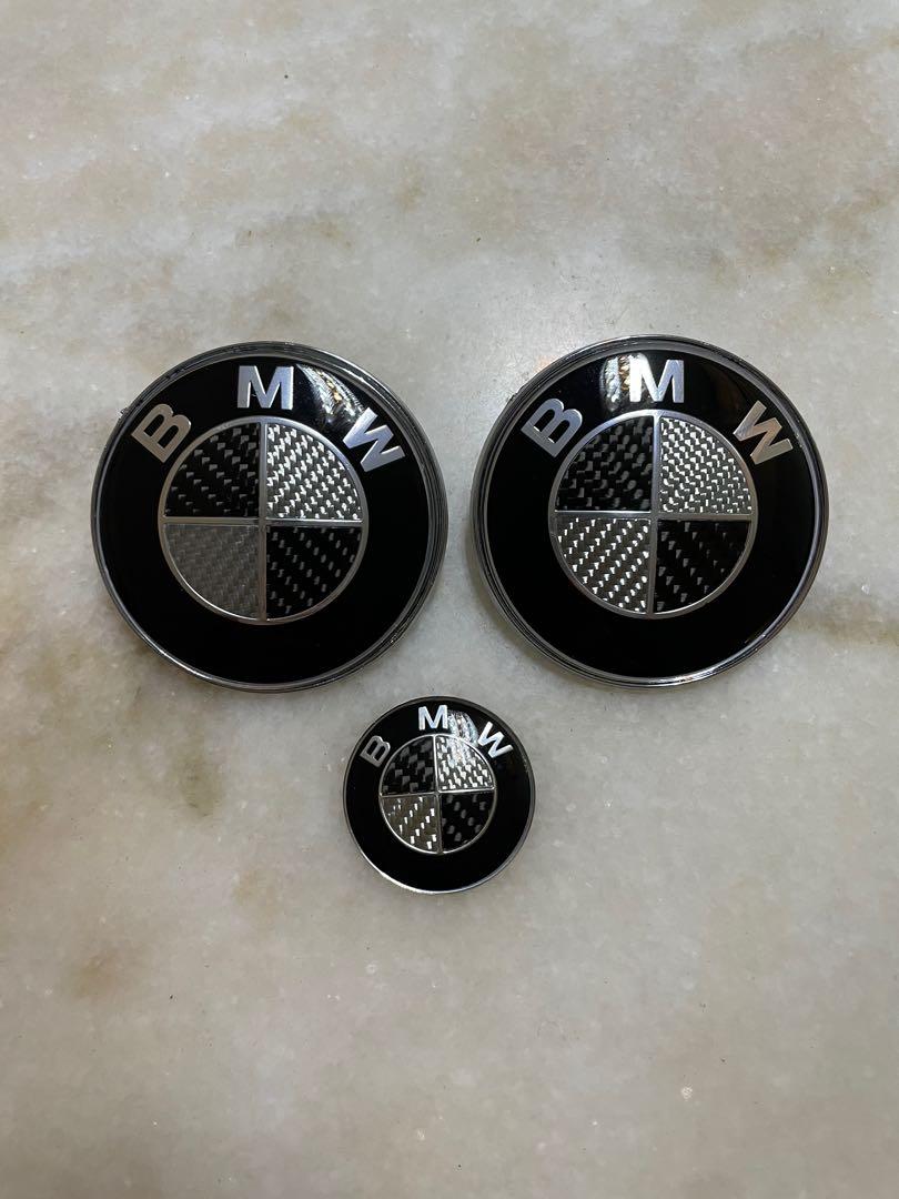 BMW Emblem Set Carbon Fiber Real Car Accessories Accessories on