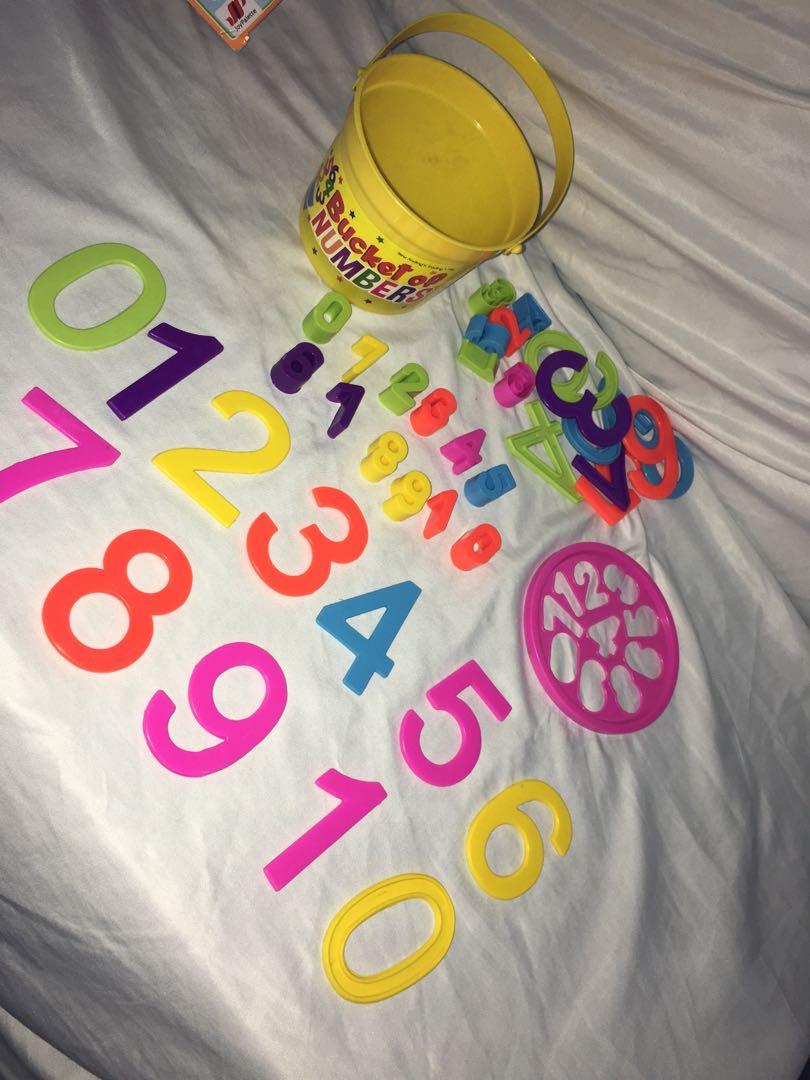 bucket numbers, Babies & Kids, Infant Playtime on Carousell