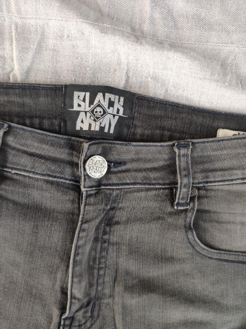 BUM Black Army Mens Fashion Bottoms Jeans on Carousell