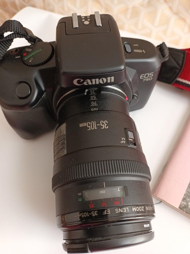 Canon Camera (Category: Cameras) located in Singapore. Submitted by furbaby (Listing ID 1161436607, Image 2). Description: vintage Canon EOS 750 camera. Come with original camera bag, instruction manual. Tested with battery 2 yrs ago n it still function. price can negotiate..