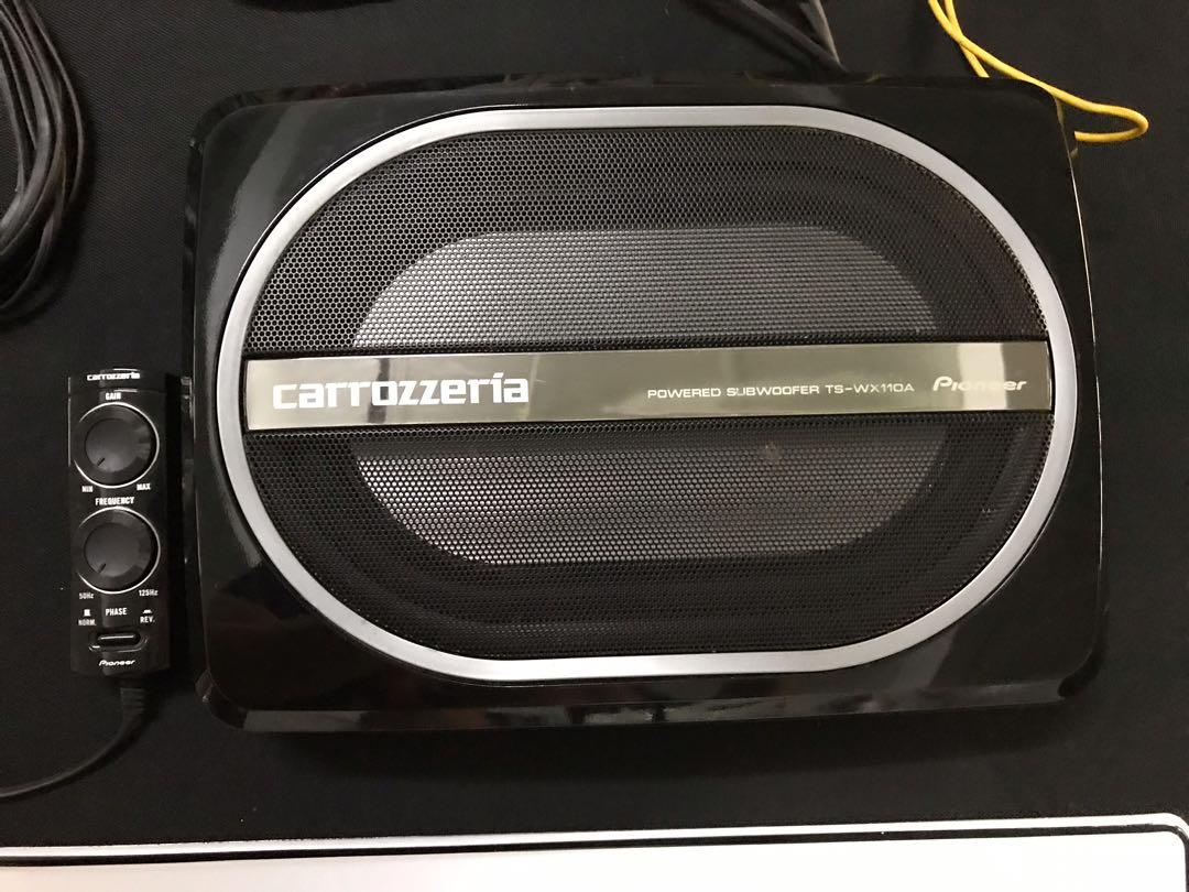 カロッツェリア サブウーファー TS-WX110A Amazon.co.jp: パイオニア carrozzeria パワードサブウーファー TS