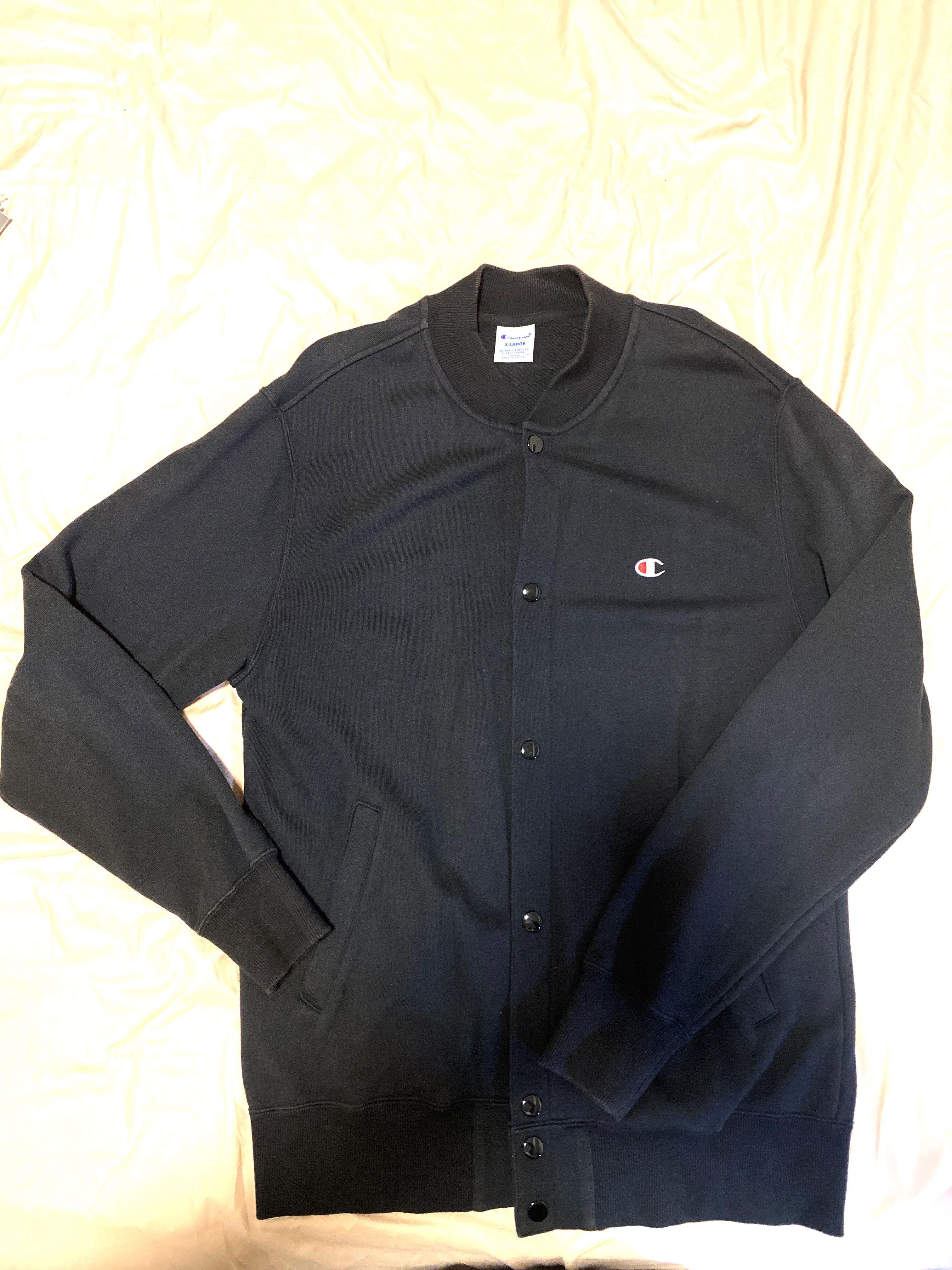 Champion reverse weave baseball jacket store