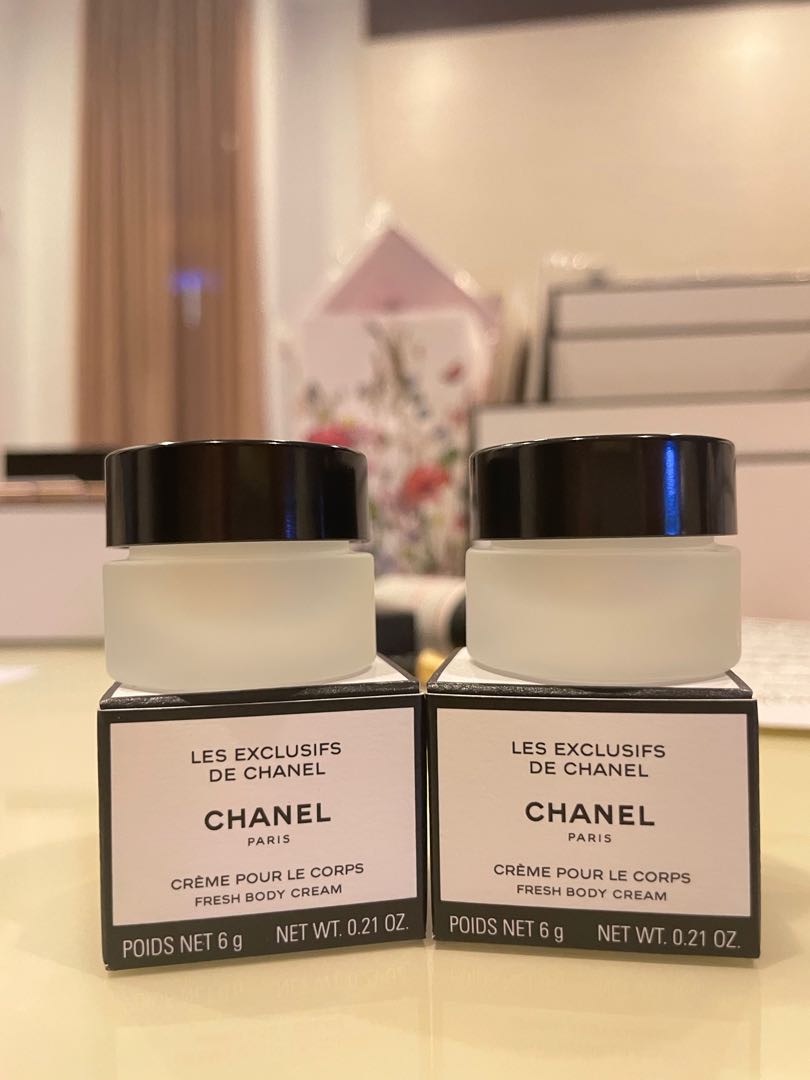 Chanel Les Exclusifs De Chanel Fresh Body Cream 6g jar (Travel Size),  Beauty & Personal Care, Bath & Body, Body Care on Carousell
