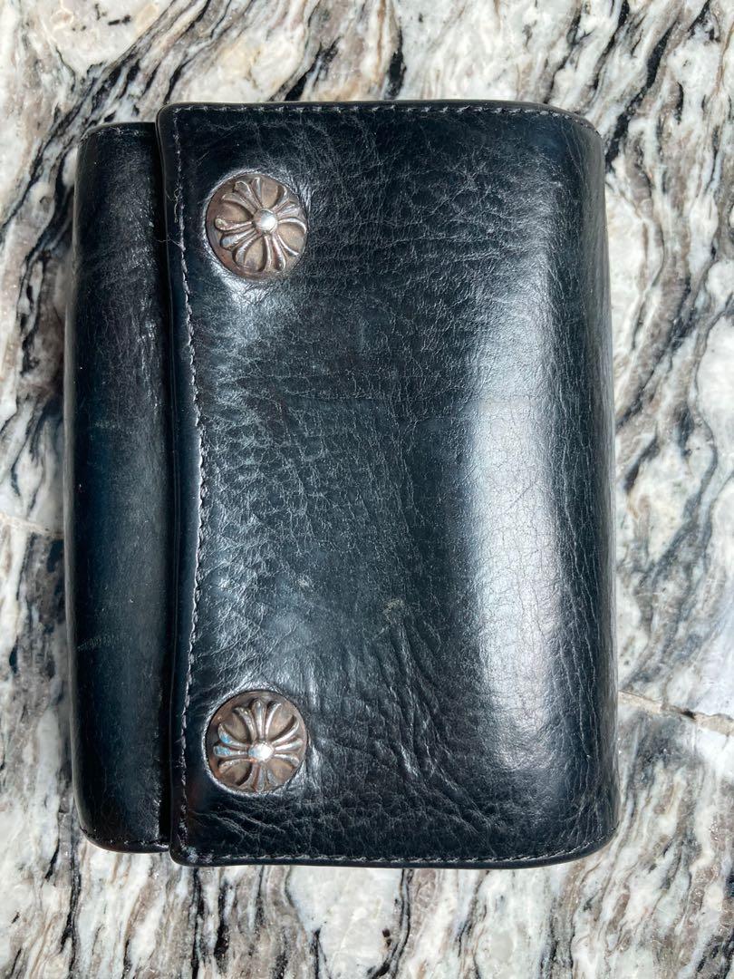 Chrome hearts trifold wallet 銀包, 男裝, 袋, 腰袋、手提袋、小袋