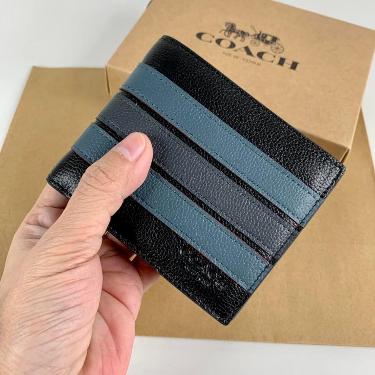 Coach 3 in 1 Wallet Varsity Stripe Card Men s Fashion Watches