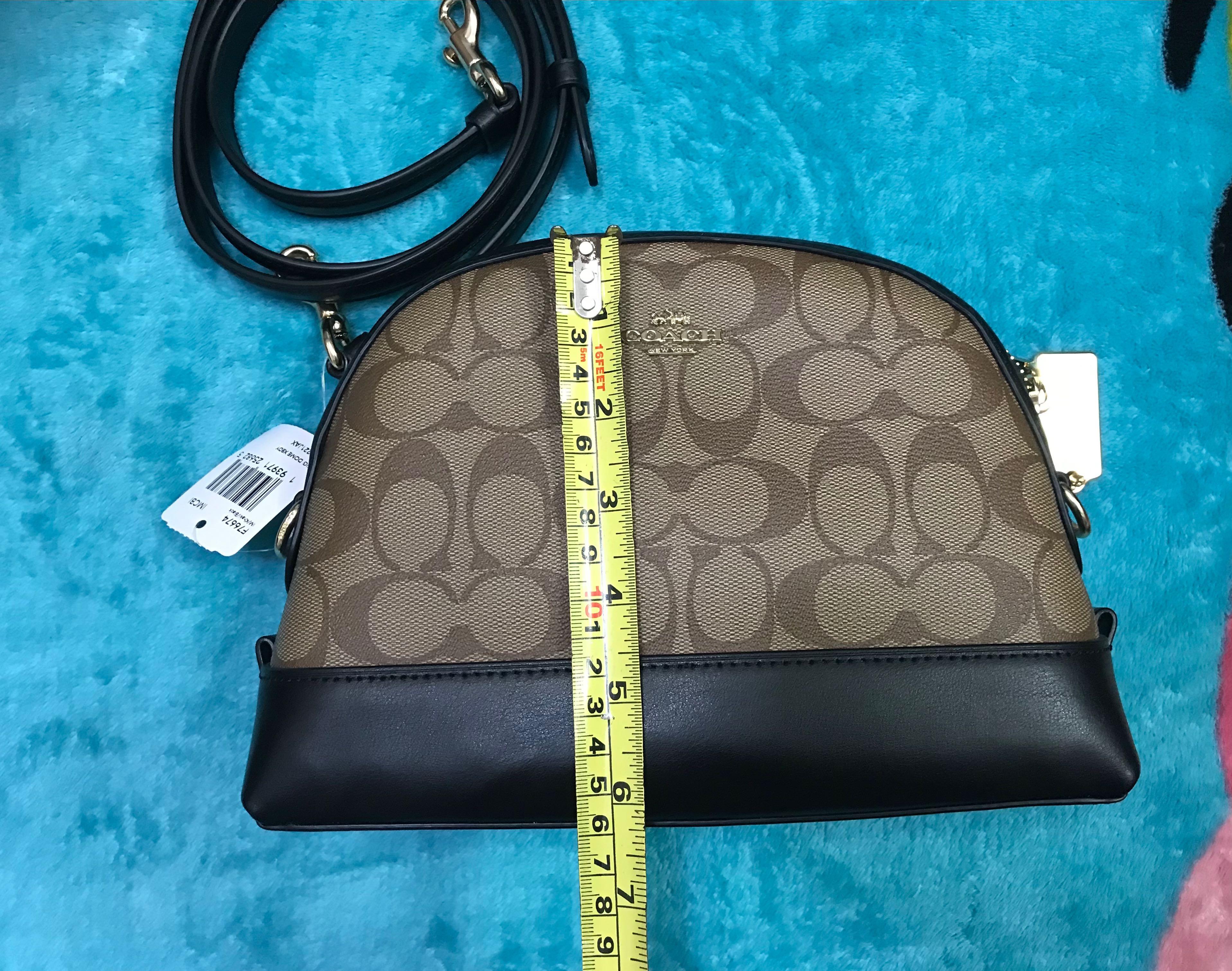 Coach dome crossbody in signature hotsell canvas