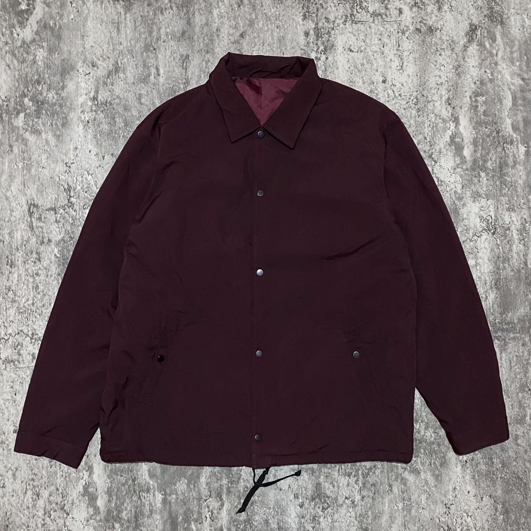 coach jacket uniqlo, Fesyen Pria, Pakaian , Atasan di Carousell