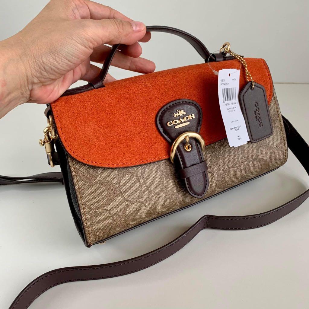 Coach Kleo Top Handle in Signature, Women's Fashion, Bags & Wallets