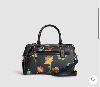 Coach Rowan Floral Satchel Bag Original