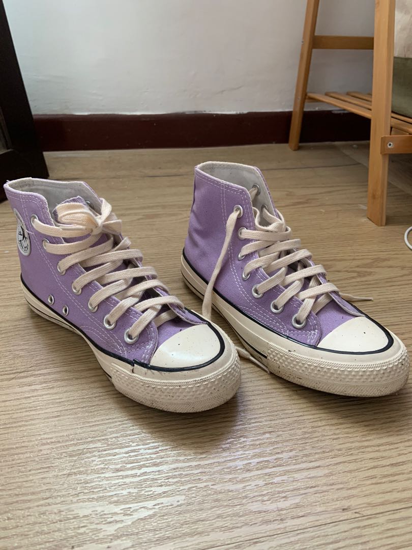Light purple high top converse store