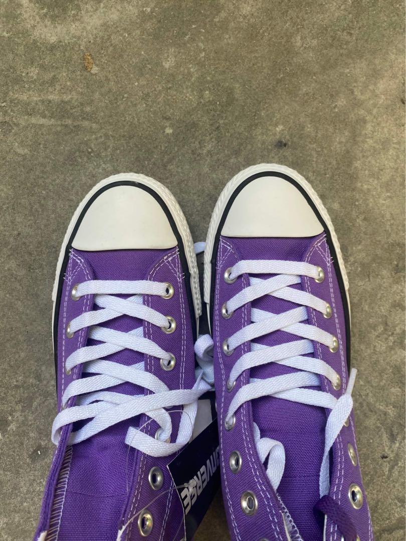 Electric purple shop converse high tops