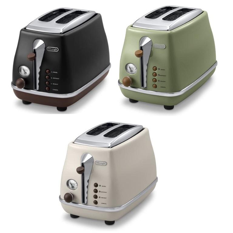 Delonghi CTOV2003 Icona Vintage 2Slice Toaster, TV & Home Appliances
