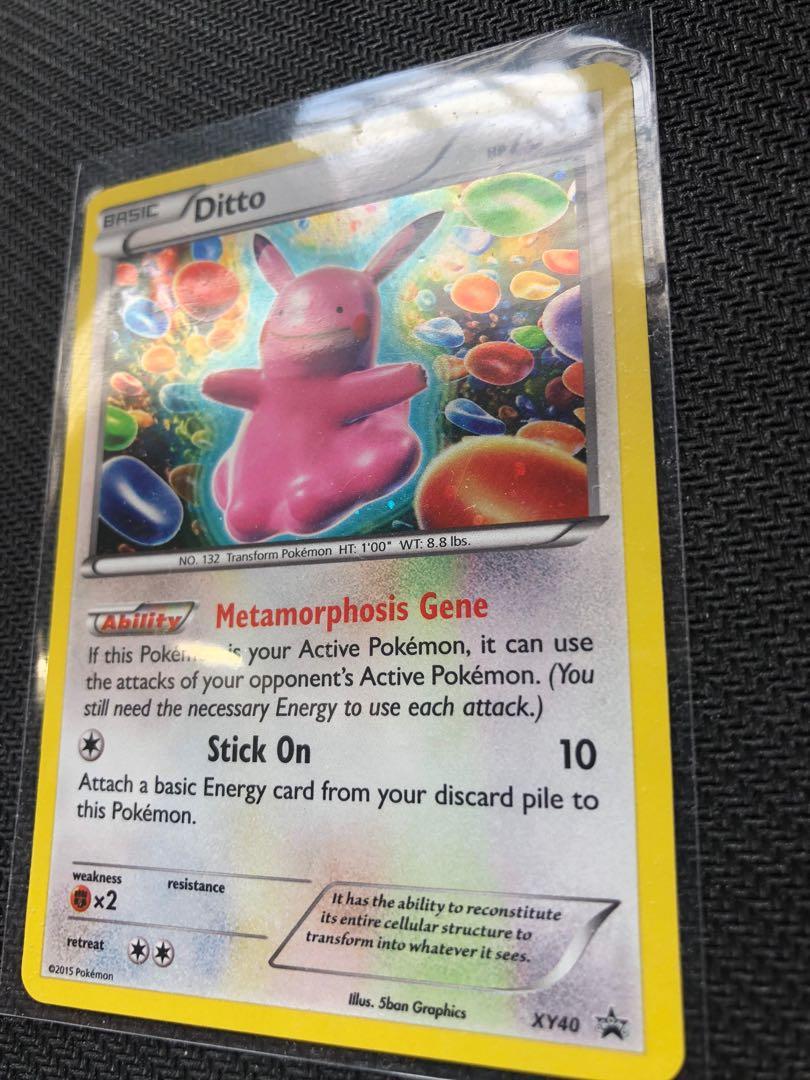 Ditto Pikachu XY40 Black Star Promo Holo Rare Pokemon Card Values - MAVIN