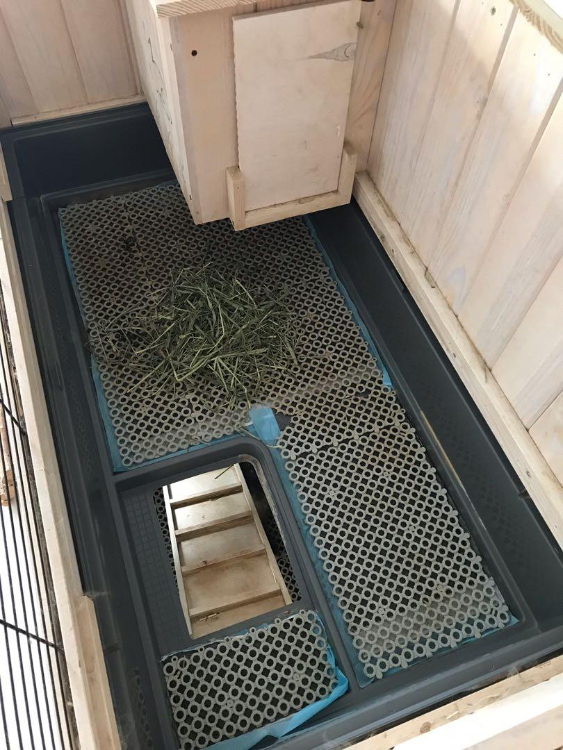 Ferplast indoor rabbit hutch, made of FSC certified Nordic pine wood