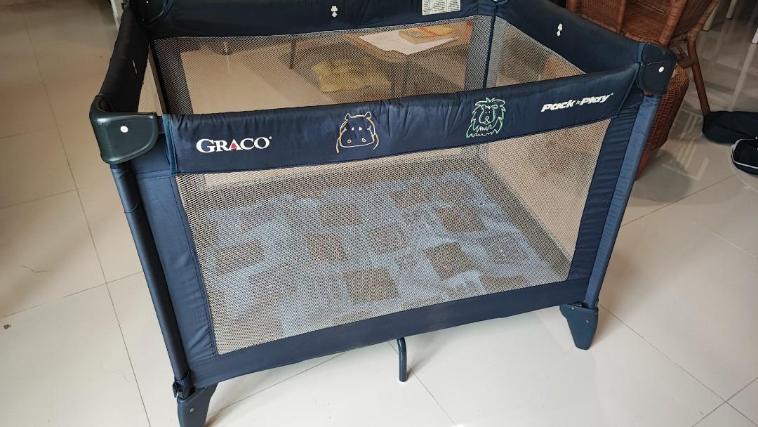 Graco easy fold crib playpen, Babies & Kids, Baby Nursery & Kids ...