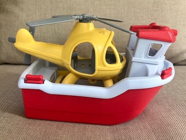 Green toys helicopter boat shop