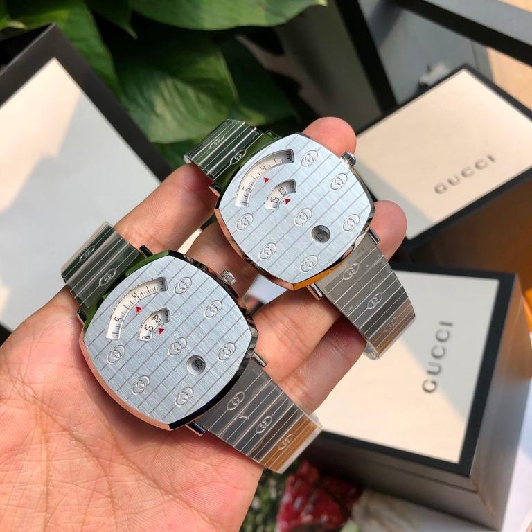 Gucci grip series couple watch stainless steal Swiss quartz chrono
