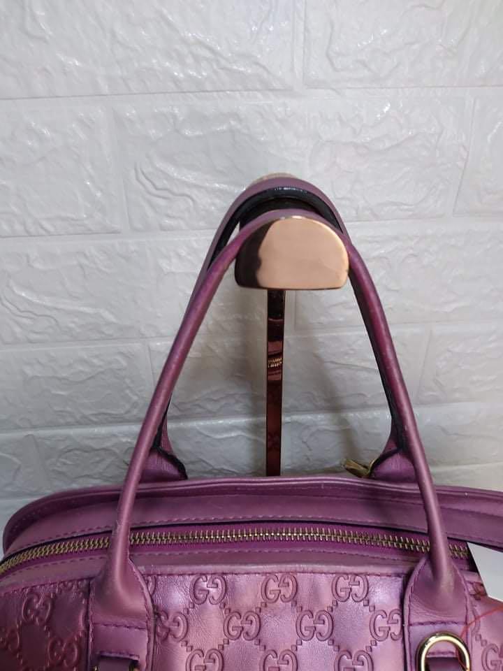 Gucci Guccissima Bowler two way, Luxury, Bags & Wallets on Carousell