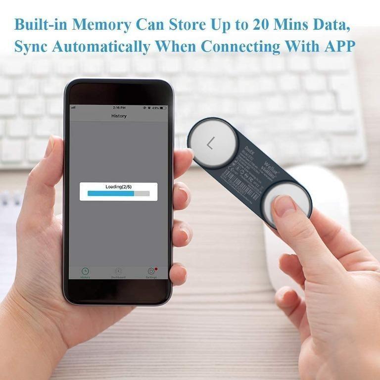 H2432 Wellue DuoEK ECG Monitor Heart Monitor Chest Strap, Wearable ECG