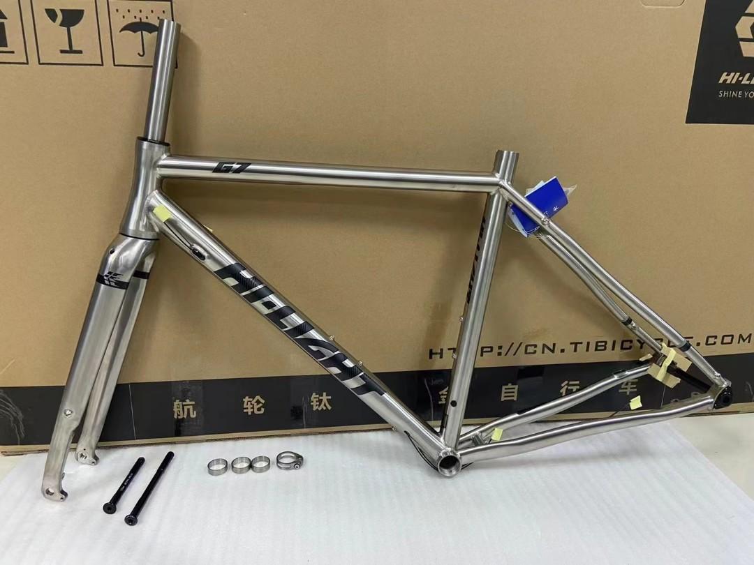Hi light titanium frame Road gravel Sports Equipment Bicycles Parts Parts Accessories on Carousell