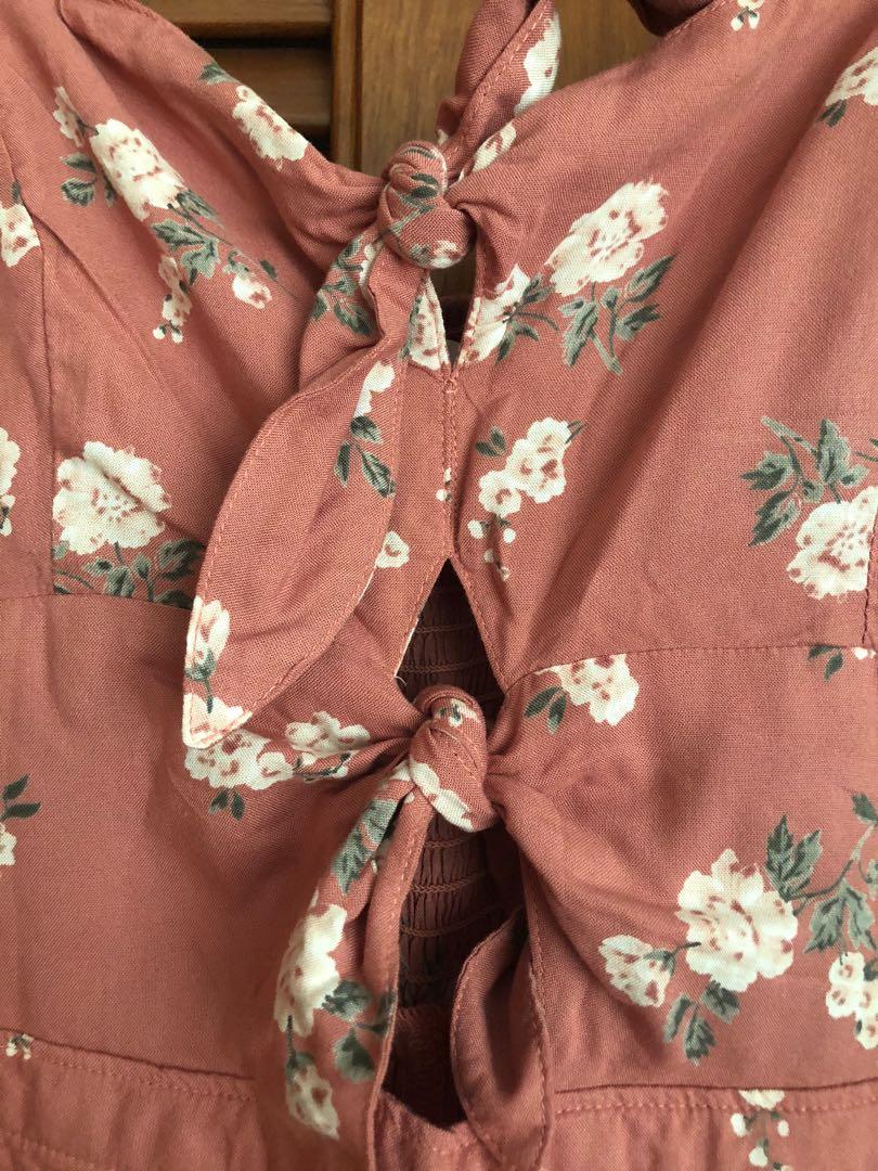 Hollister floral jumpsuit shop