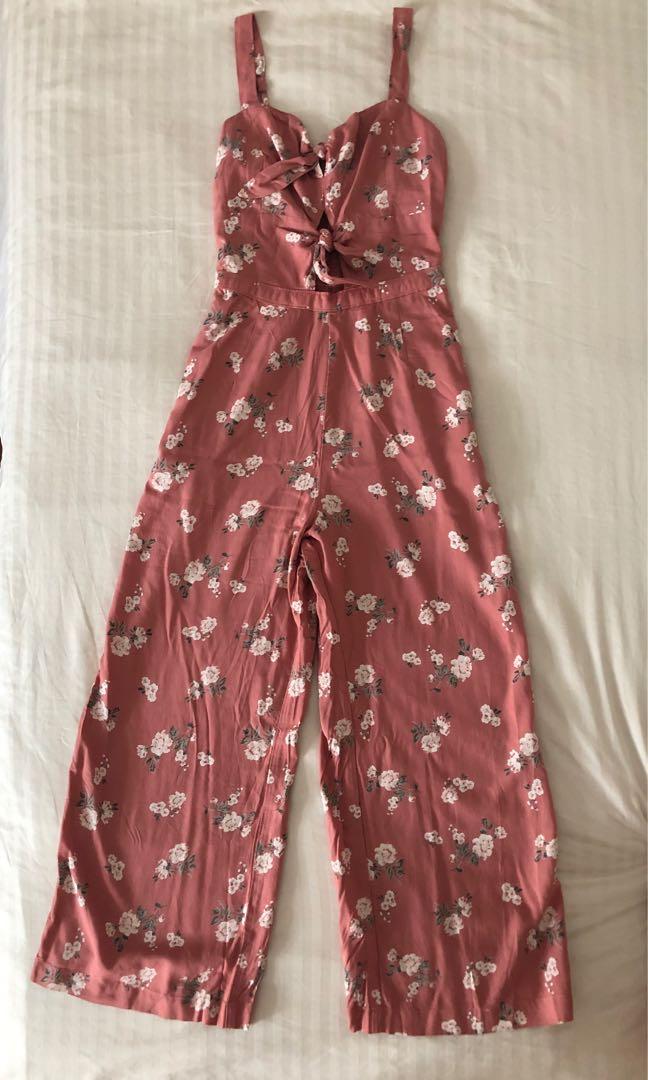 Hollister floral jumpsuit new arrivals