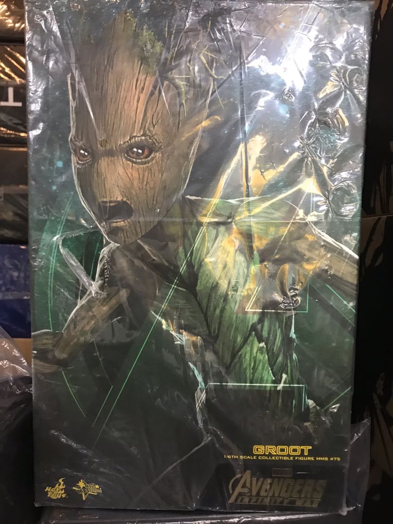 Hot Toys 1 6 MMS475 Avengets Infinity War Groot Collectible Figure