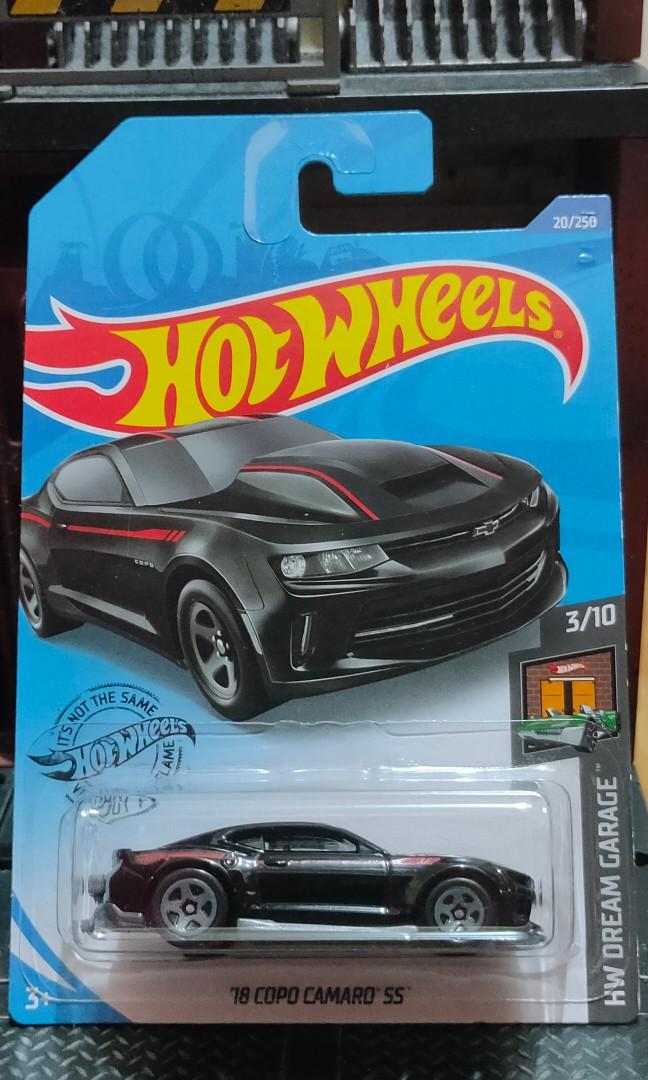 2020  Hot Wheels  Black  '18 COPO CAMARO SS  Dream Garage  Card#20   HW18-031020 