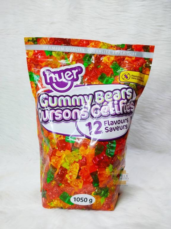 Huer Gummy Bears, 12 Flavors, 1050g, Food & Drinks, Packaged & Instant