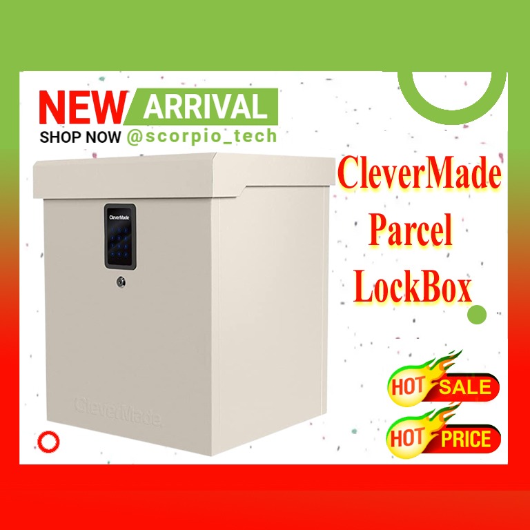 {I4] CleverMade Parcel LockBox S100 Series Secure Package Delivery Box
