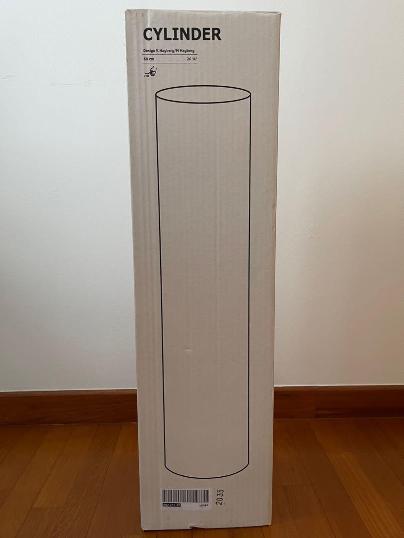 Ikea cylinder vase clear glass, Furniture & Home Living, Home Decor, Vases & Decorative Bowls