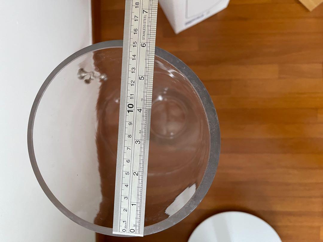 Ikea cylinder vase clear glass, Furniture & Home Living, Home Decor, Vases & Decorative Bowls