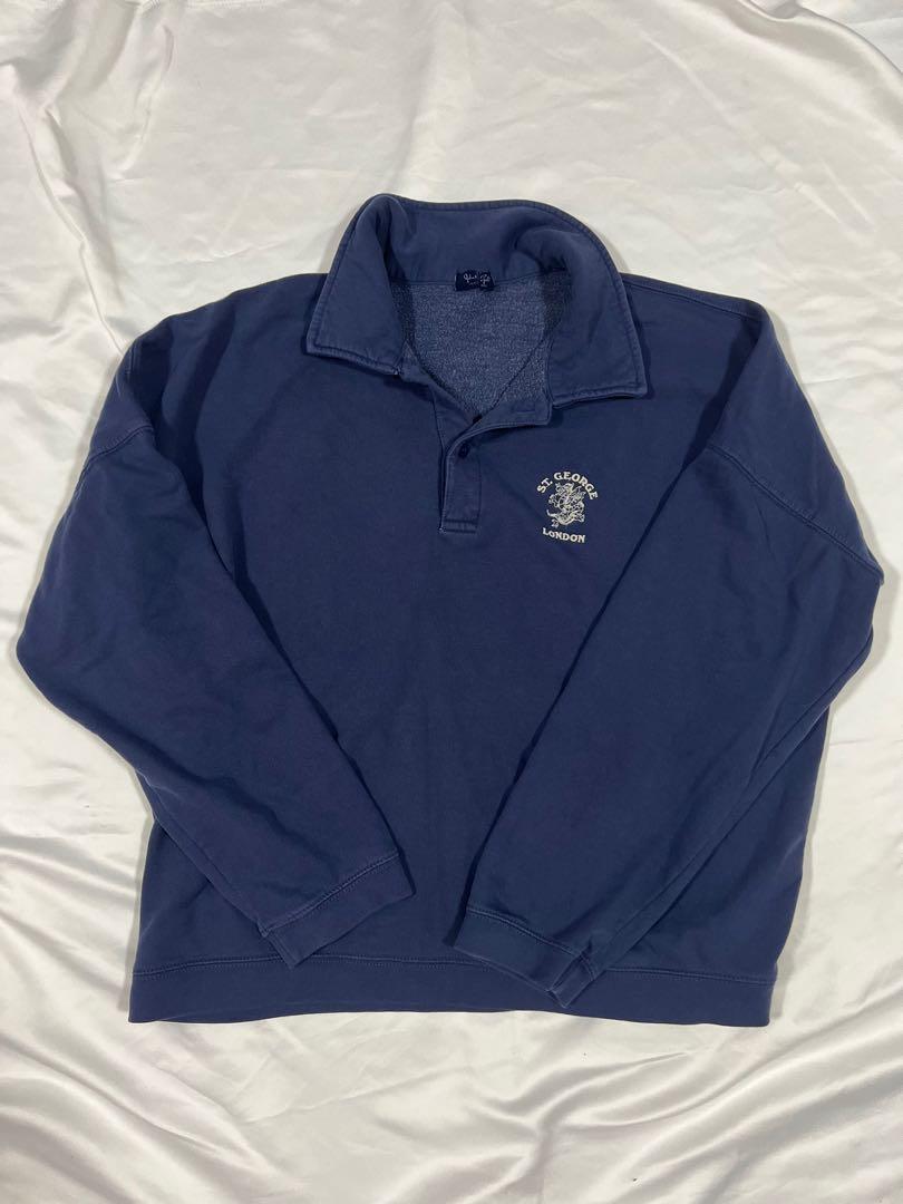 instocks brandy melville st george archer sweatshirt in navy