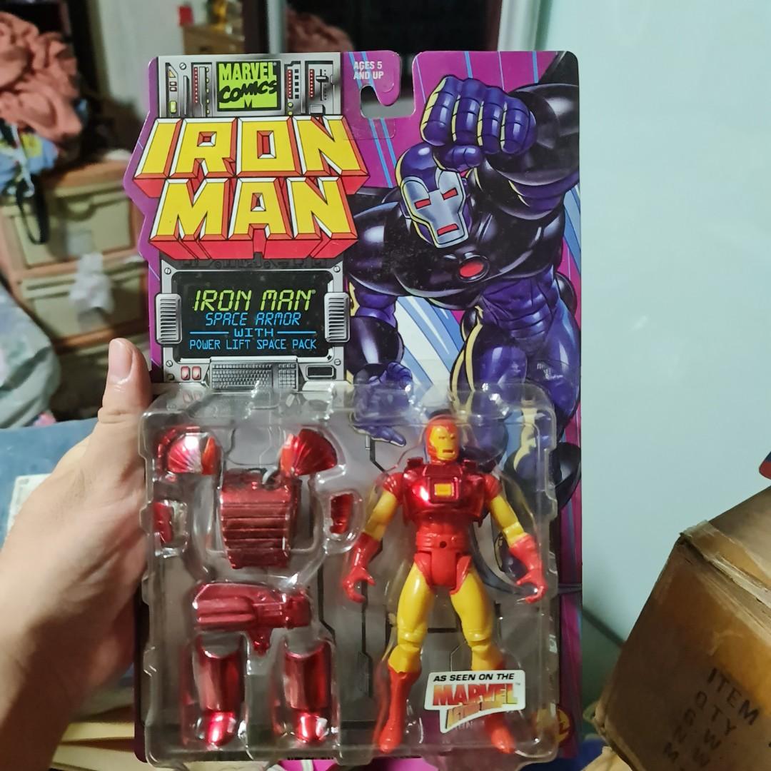 1995 Toy Biz Figurine ToyBiz Marvel Iron Man Espace Armure Avec Puissance Lift Paquet 
