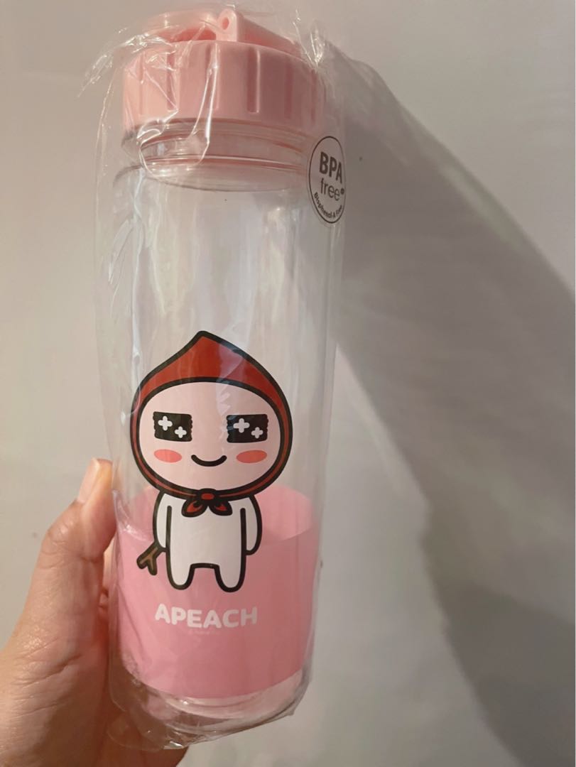 Kakaofriends Apeach Water Bottle ‼️全新‼️ 傢俬＆家居 廚具和餐具 廚水杯、水壺 Carousell 1288