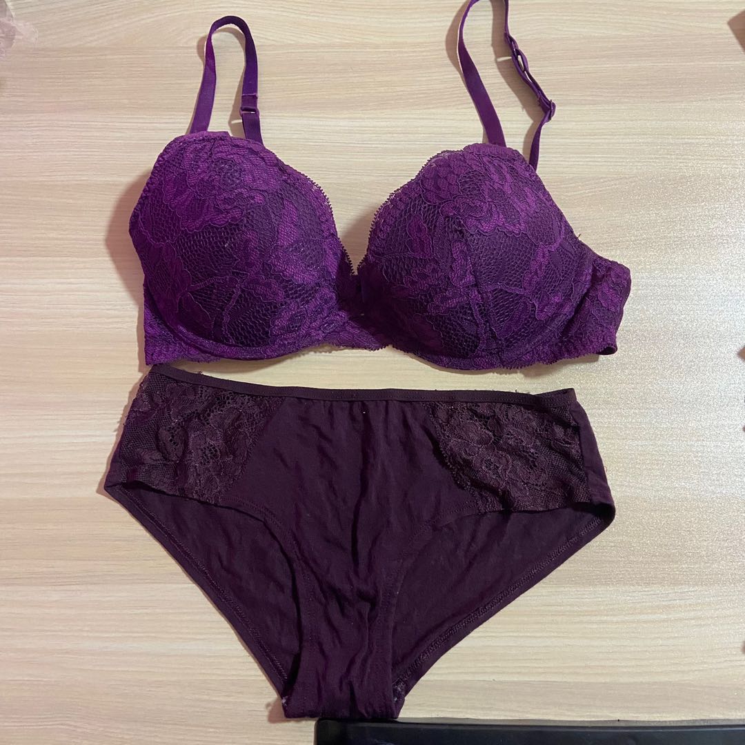 La SENZA, Intimates & Sleepwear, Purple Lace Push Up Bra