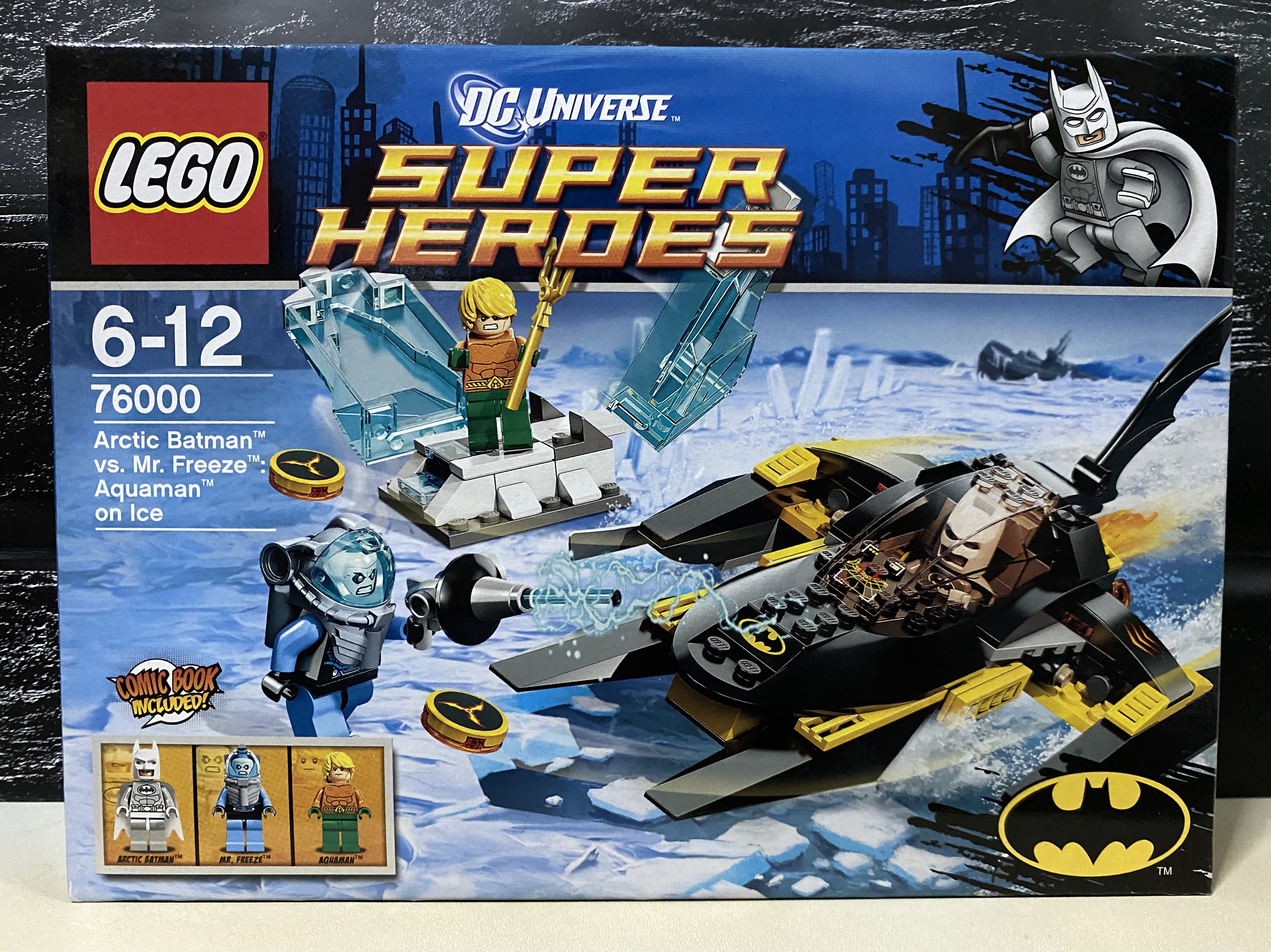 Lego 76000 Arctic Batman vs Mr Freeze Aquaman on Ice DC Universe Super  Heroes Brand New, Hobbies & Toys, Toys & Games on Carousell