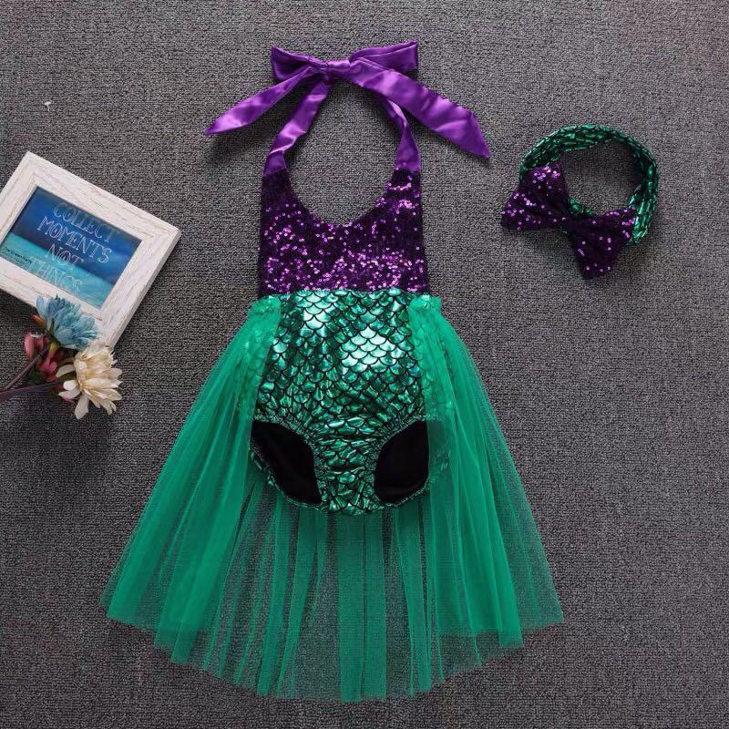 Girls tutu swimming clearance costume