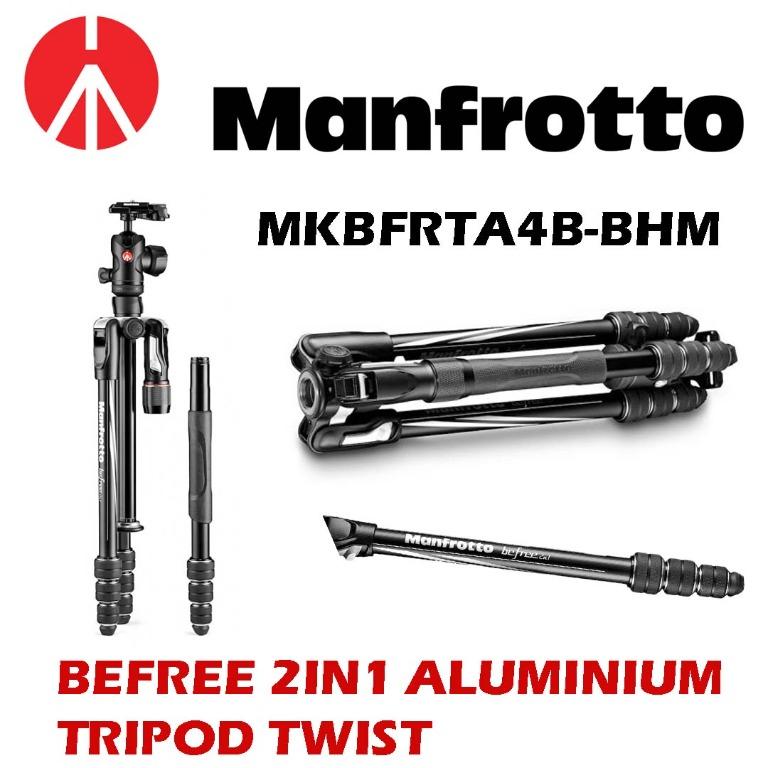 MANFROTTO BEFREE 2 IN 1 ALUMINIUM TRIPOD TWIST, Photography