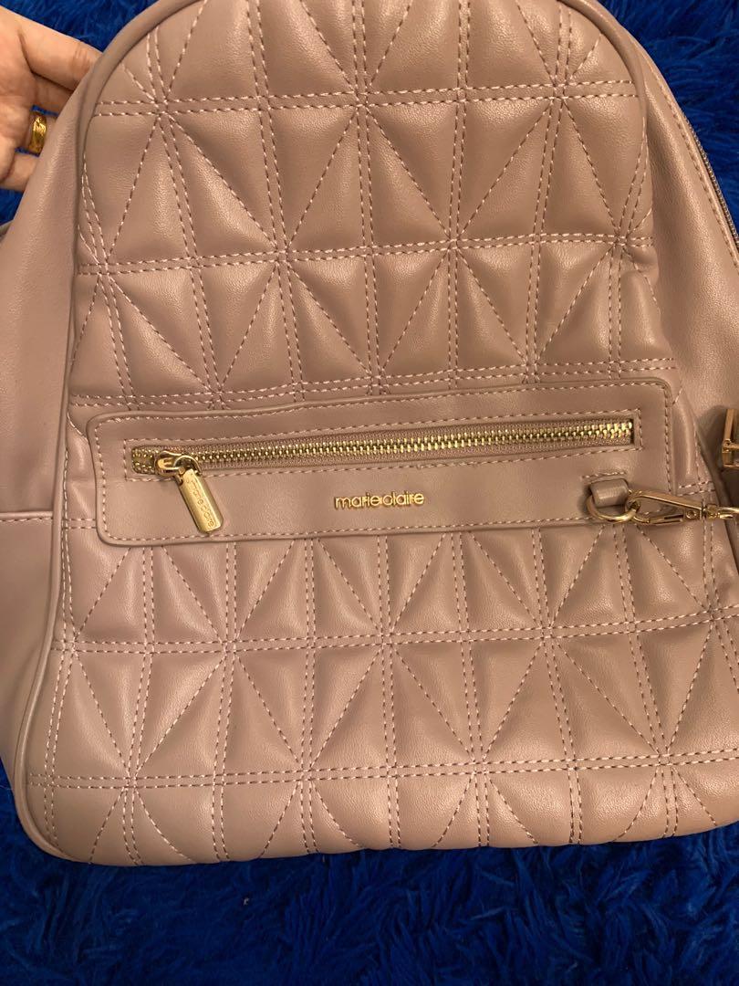 Marie Claire women red backpack Luxury Bags Wallets on Carousell
